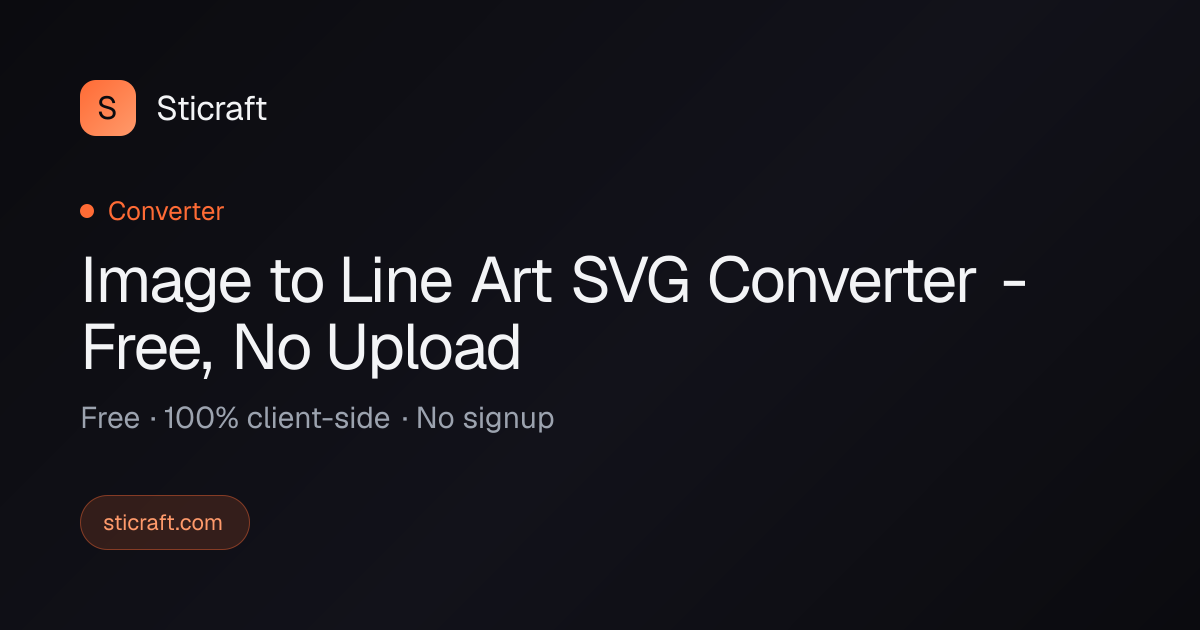 Image to Line Art SVG Converter Online - Free Local Image Vectorizer ...